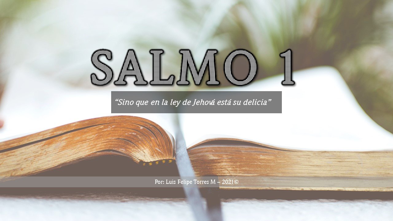 Salmo 1 – “Sino que en la ley de Jehová está su delicia”